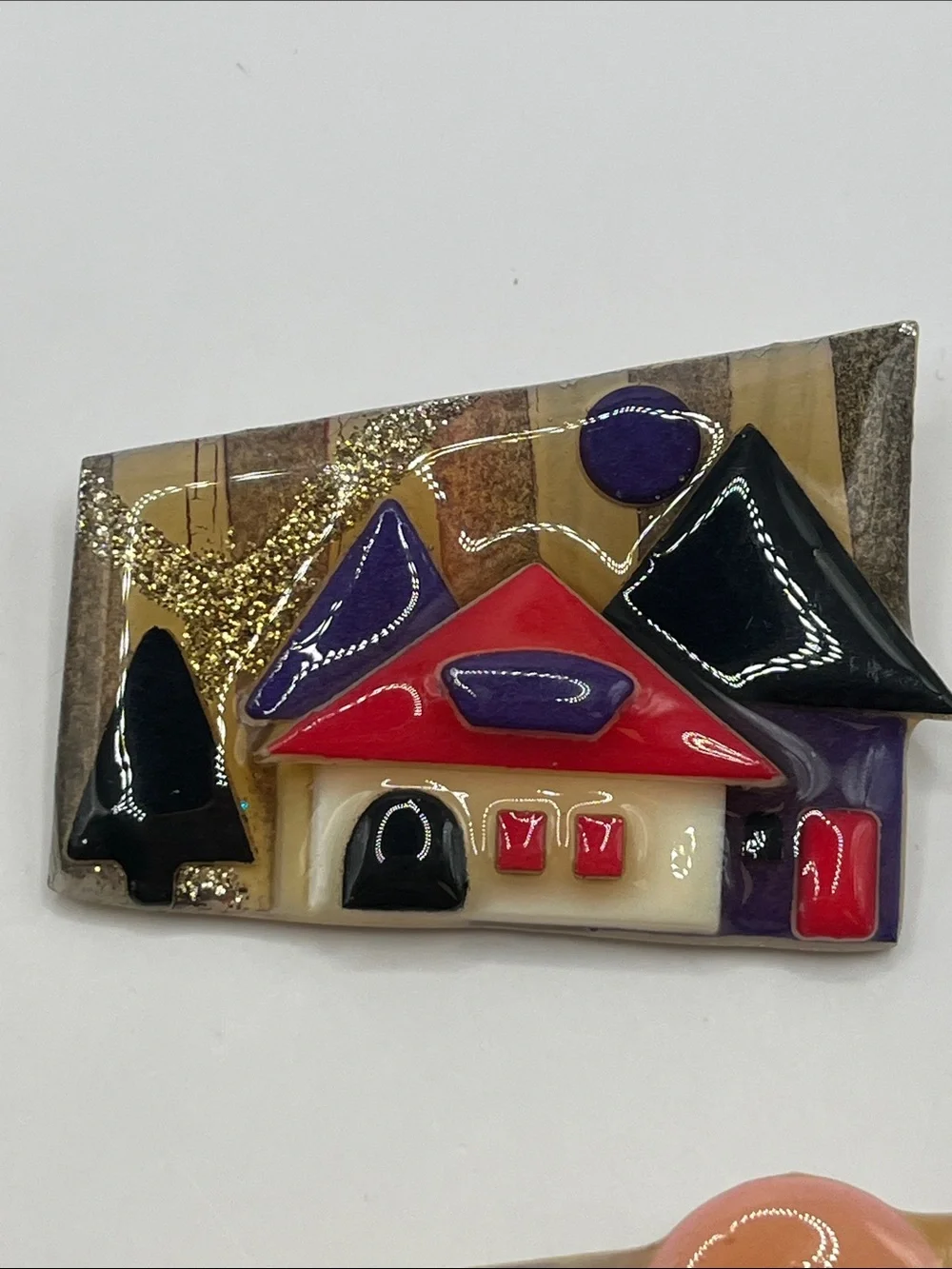 Vintage 80’s House Pins by Lucinda - Set of 4